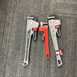 Husky 14” Pipe Wrench  And RIDGID 10” 