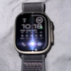 Apple Watch Ultra 2 Black Titanium 49mm Unlocked . With Black Trail Loop Band.  