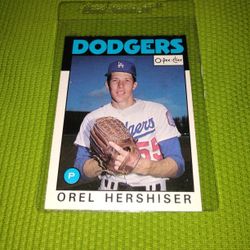 Rare Old 1986 Orel Hershiser O-PEE-CHEE Baseball Card #159 - Like Mint