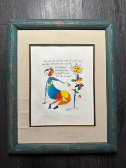 Vintage Brian Andreas "True Things" 1994 Story People  Signed Print 11" × 14" Fr