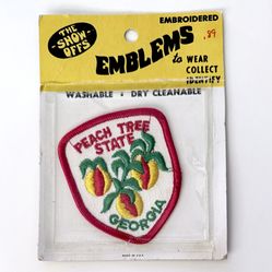 Vintage Patch Georgia Peach Tree State Collectible