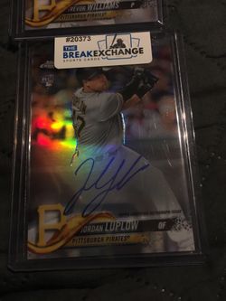 2018 TOPPS CHROME (2) CARD PIRATE AUTO LOT