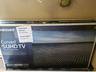 60% off 65" Samsung Curved Quantum dot Display Cla