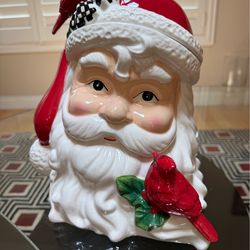 Santa cookie jar