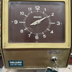 Vintage time clock