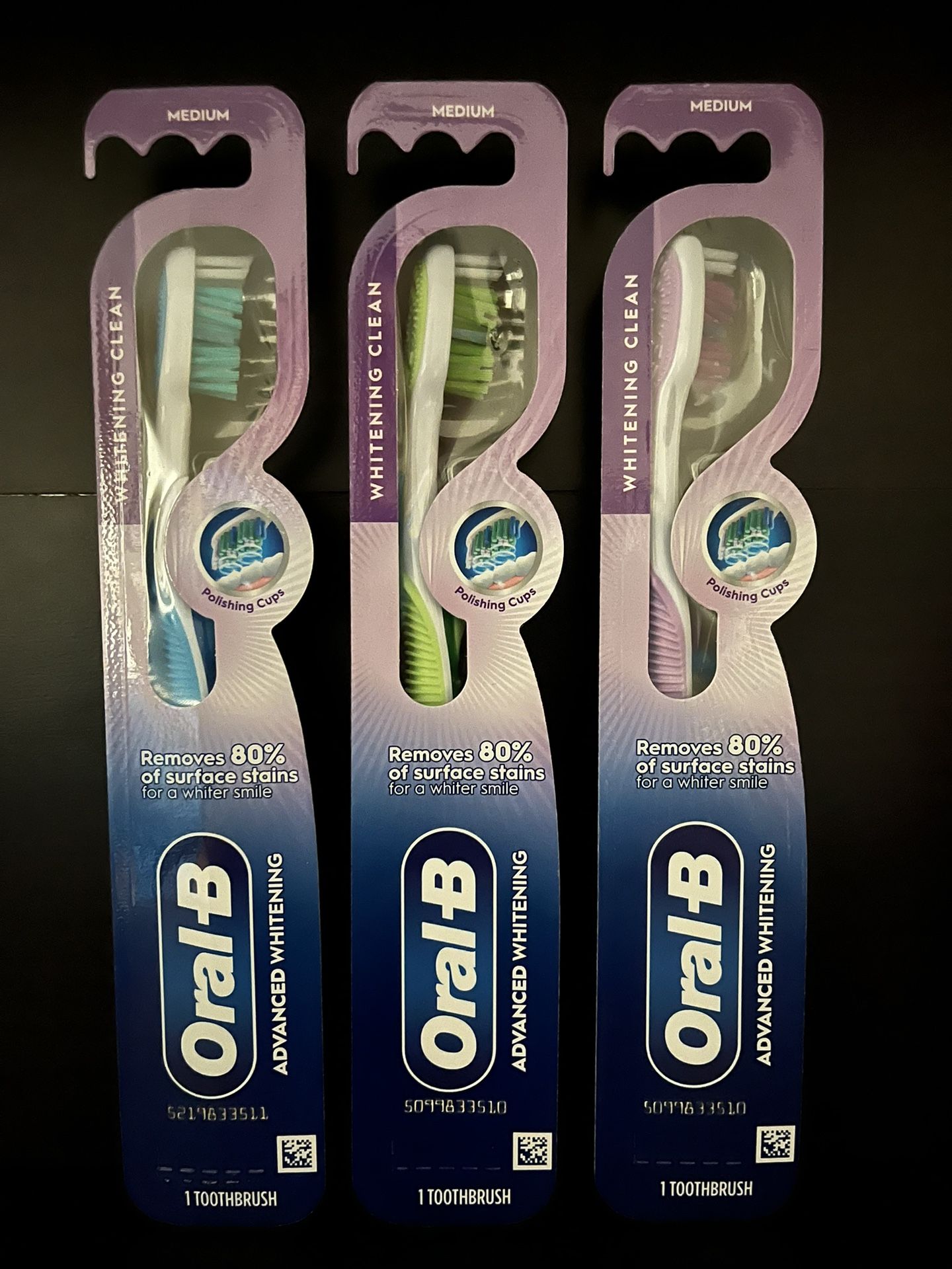 NOW $4.99 (PACK OF 3) ORAL B TOOTHBRUSHES