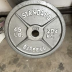 Standard 45lb Barbell / 45lb Plates / 35lb Plates 150$ 