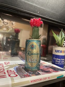Vintage Reiner Ale Beer Can With Cactus
