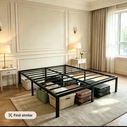 Queen size bed frame 14 inches brand new in box