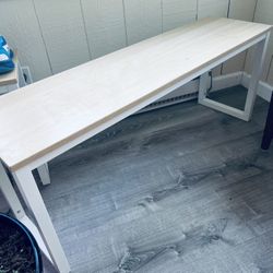Modern Wood & Metal Bench – 44”x12”x18” – $25 each or $40 for both