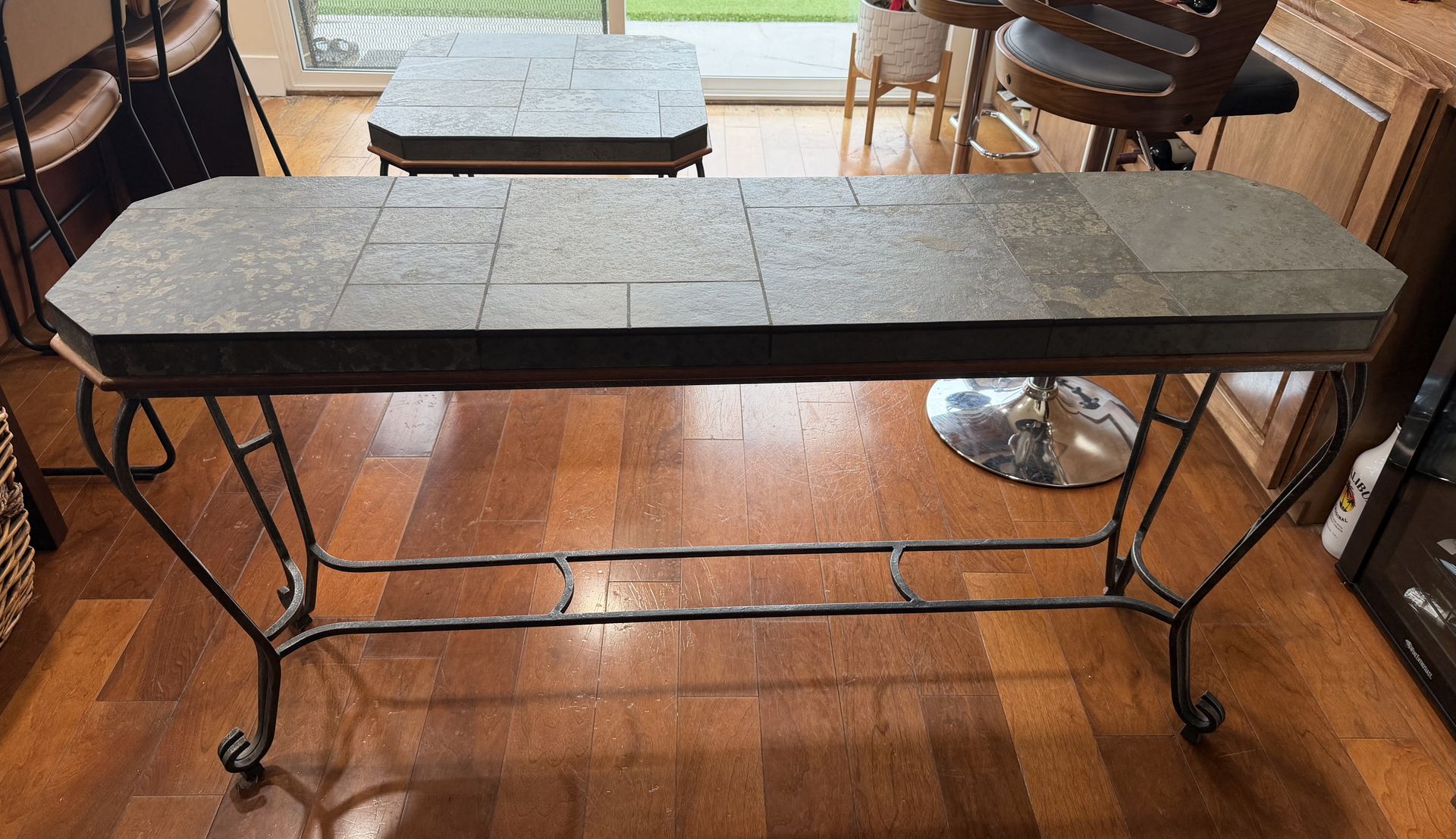 Slate Top Coffee Table and Matching End Tables