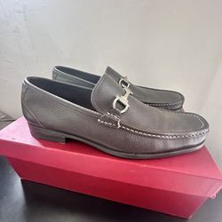 Ferragamo Brown Loafers Size 9 1/2
