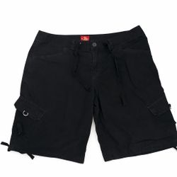 Black Cargo Shorts 