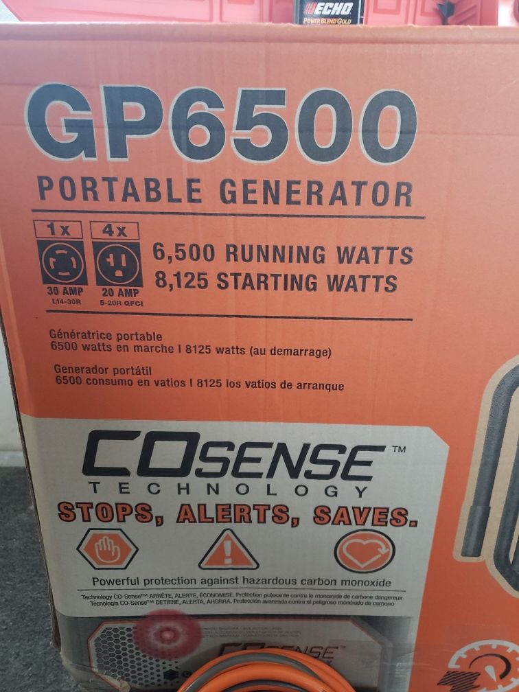 (1) generator (1) saw (2) heavy duty cord extension