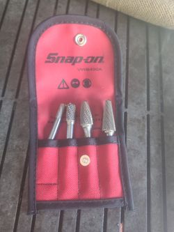 4 Pc Carbide Burr Set with Kit Bag