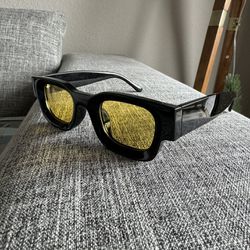 Black/Yellow Sunglasses  