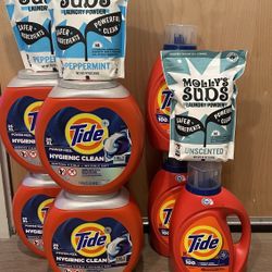 Laundry detergent liquid/pods/powder tide  $10ea