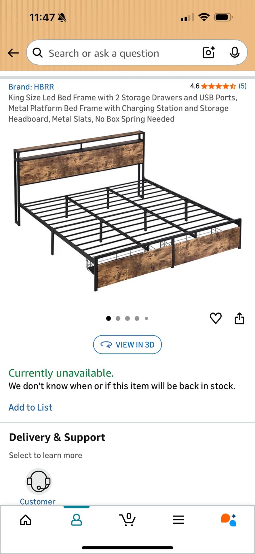 King Bed Frame