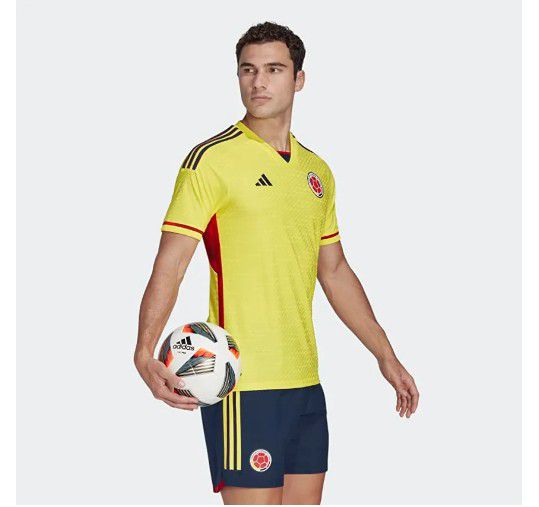 Adidas Colombia Home Authentic Jersey 2023-24 Mens Medium Yellow HB9172  $150 New