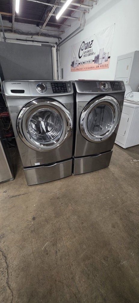 SAMSUNG WASHER AND ELECTRIC DRYER DELIVERY IS AVAILABLE AND HOOK UP 60 DAYS WARRANTY 