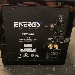 Energy ESW-M8 Sub Woofer 2 Available 