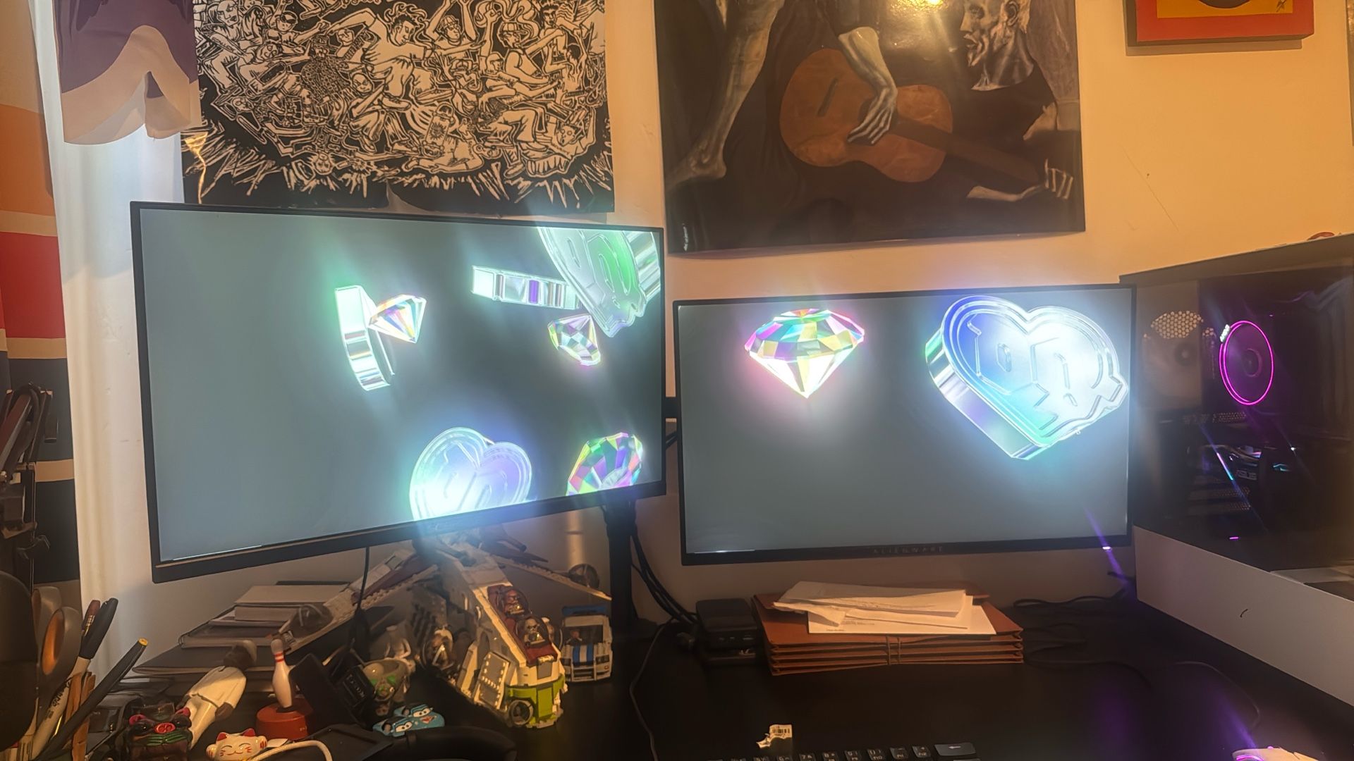 Alienware 2521HFL 240Hz 1080p 24.5” Monitor & Sceptre F24 75Hz 1080p 24” Monitors