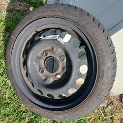 Spare tire doughnut temporary
