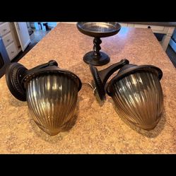 2 Wall Sconces $25