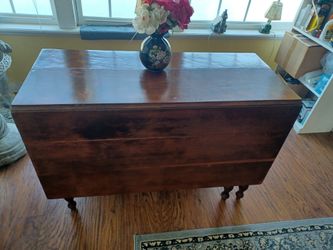 Antique 6 leg cherry side table