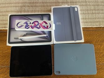 11” iPad Air M2 2024 128gb with Apple Pencil Pro and Case