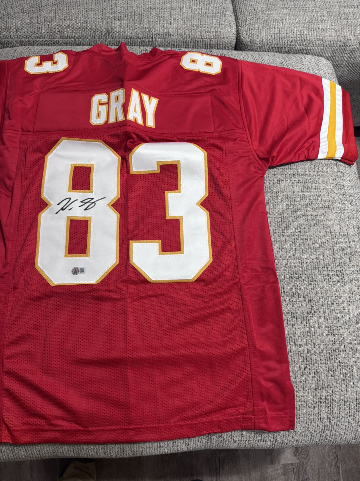 Noah Gray Signed Autograph Custom Jersey - JSA COA- Kansas City Chiefs