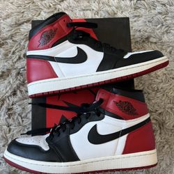 Nike Jordan 1 High OG Black Toe 2016 Size 10