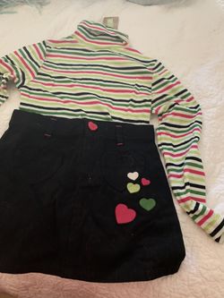 Girll’s Top and Skirt