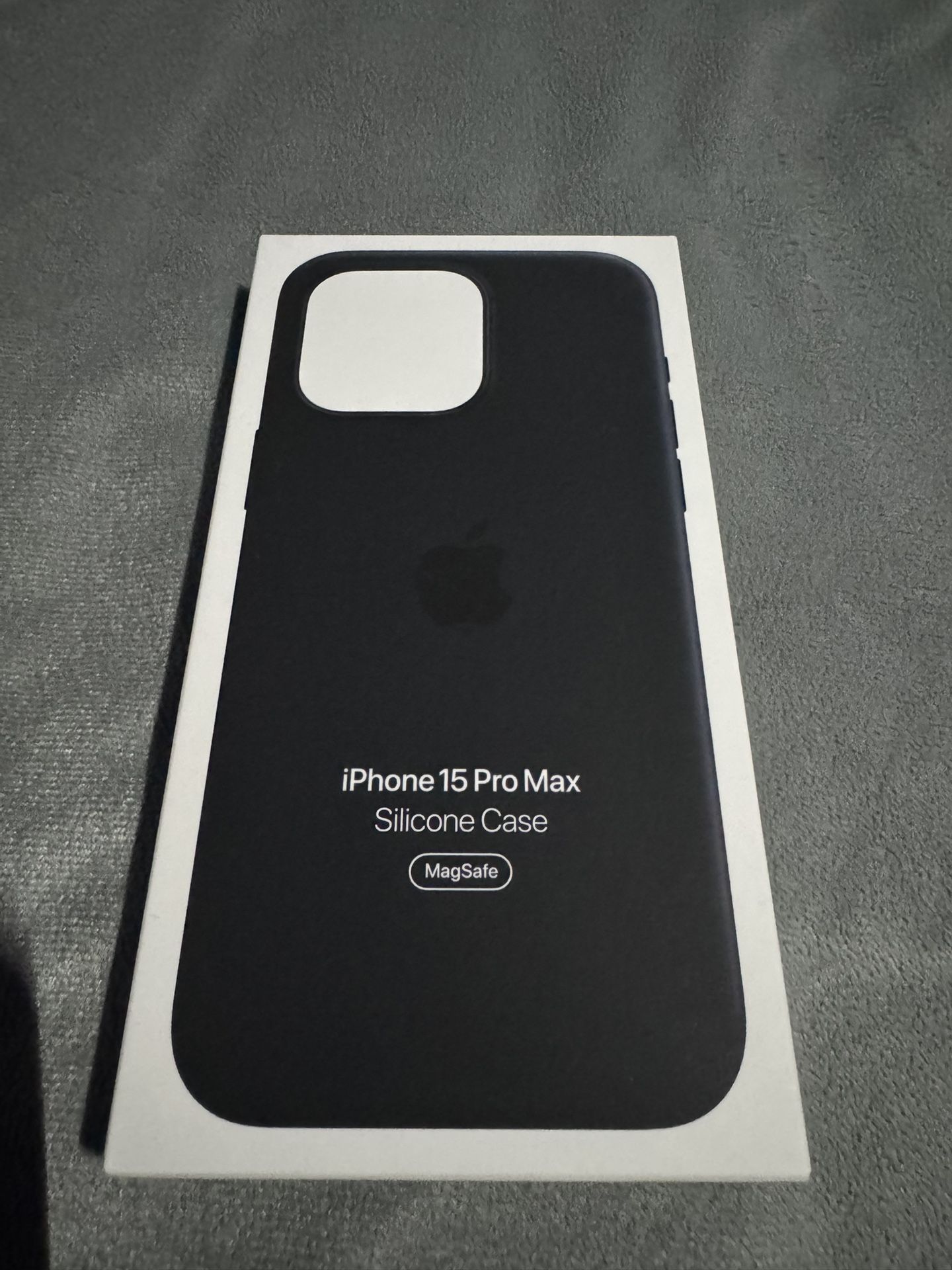 Apple iPhone 15 Pro Max Silicone Case Black