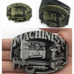 New machinist tools Belt Buckle Silver or gold SHIPPING AVAILABLE 