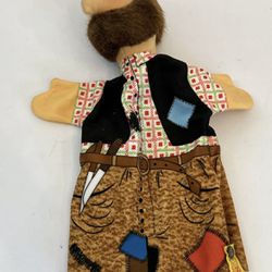 Rare Steiff Hand Puppet Man w Beard Cook Chef