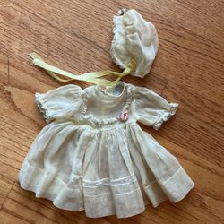 Vintage Linen Lace Doll Clothes Set