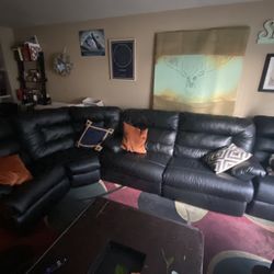 Couch: Fold Out Bed, Recliner