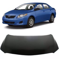 Toyota Corolla Hood Brand New 2009 through 2013. Comes black primed ready to paint.  