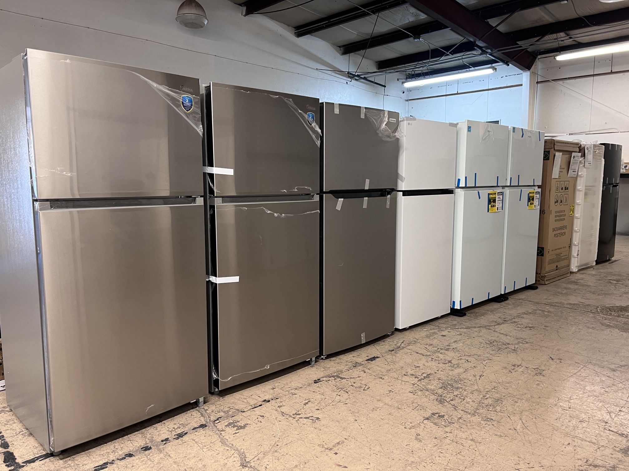 BRAND NEW- OPEN BOX!! TOP FREEZER REFRIGERATORS
