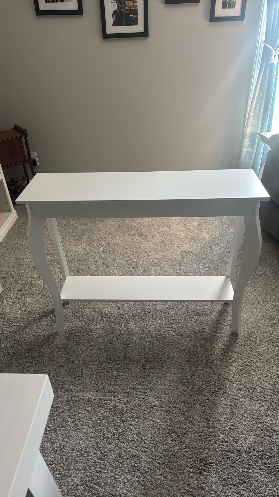 White Sofa Table