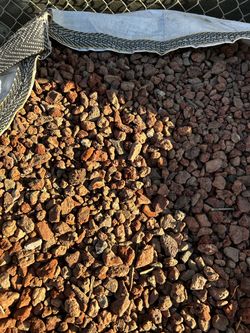 Red Lava Rock - 1/2 cubic yard