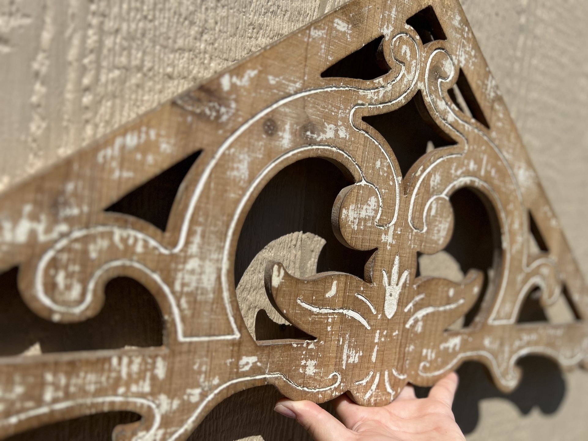 Wood Wall Decor - Gable Pediment “arch”
