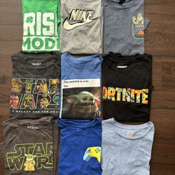 Boys T-shirt Nike, Fortnite, Star Wars, St Patrick Day, Polo Ralph Lauren And Other