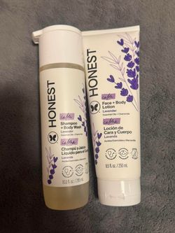 Honest shampoo + body wash & lotion