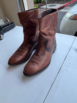 Leather boots