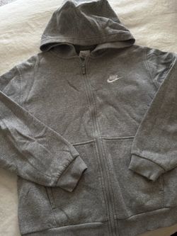 Nike Full-Zip Grey Fleece Hoodie