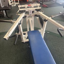 INCLINE AND FLAT BENCH BOTH PLATE LOADED