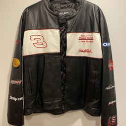 Size Large NASCAR Jacket Wilson Leather 