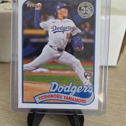 Dodgers YOSHINOBU YAMAMOTO Rookie Card